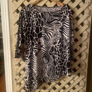Zebra print tunic